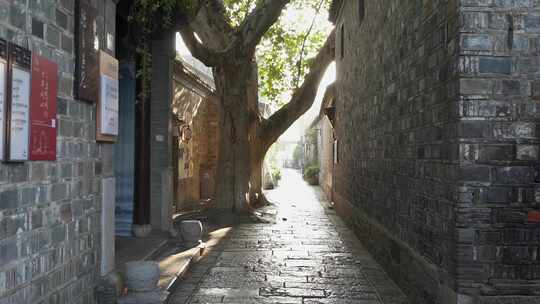 南京老门东风景区古建筑慢镜头无人空镜素材