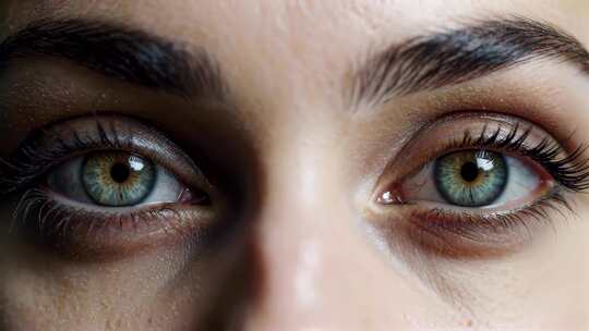 女性眼睛微距特写素材
