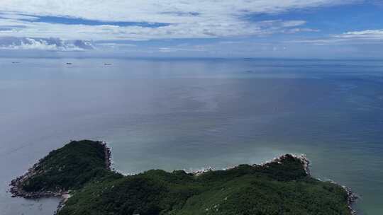 大海海洋海岛礁石海上岛屿航拍