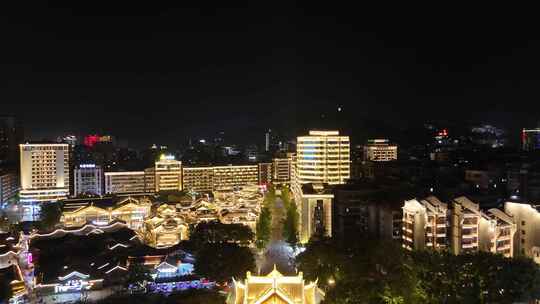 四川宜宾合江门广场夜景