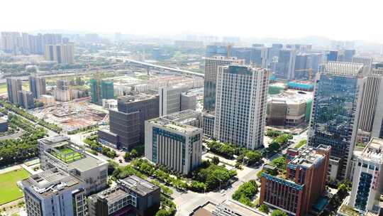 南京河西 航拍建设城市