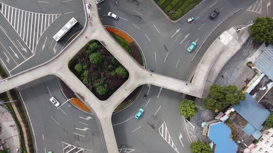 航拍湖北宜昌西陵区城区建设