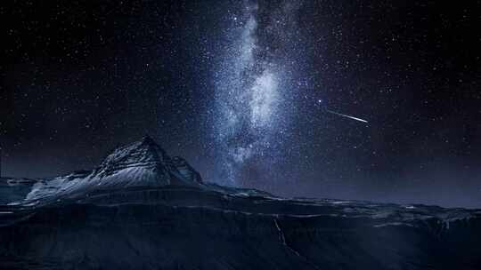 【6镜头合集】雪山银河星空摇曳流星划过