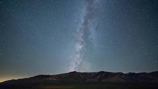 夜晚星河银河星空延时摄影