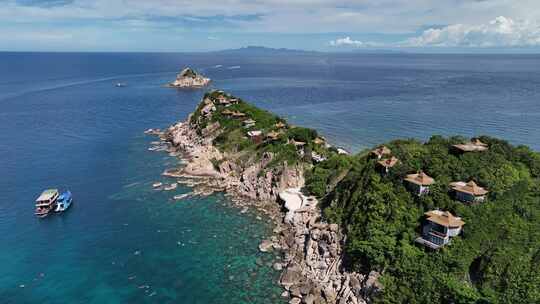 泰国龟岛Koh Tao海岛自然风光航拍