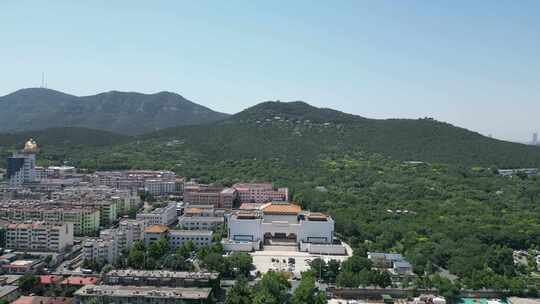 航拍山东济南千佛山风景区