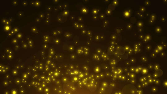 发光粒子 萤光 精灵 舞台科技背景 金色星星