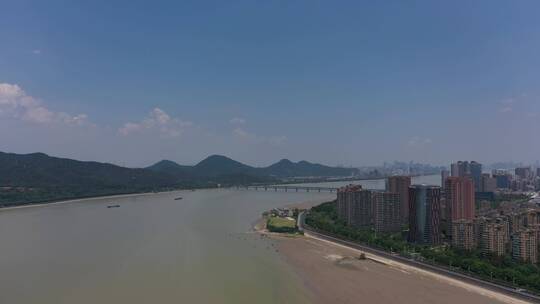 杭州钱塘江大桥 一桥 4K航拍