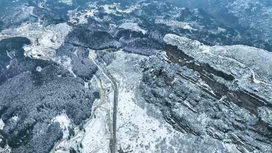 重庆武隆仙女山森林自然雪景宣传片
