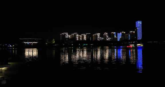 溧阳燕湖公园美丽夜景