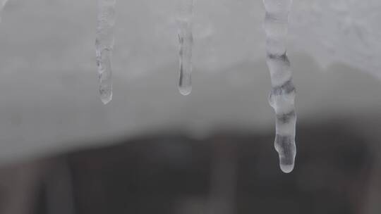 冰融化滴水冰滴水水珠滴落LOG视频素材