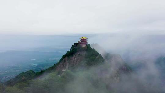 南五台山 钟南山 秦岭 云海 蓝天白云 穿云