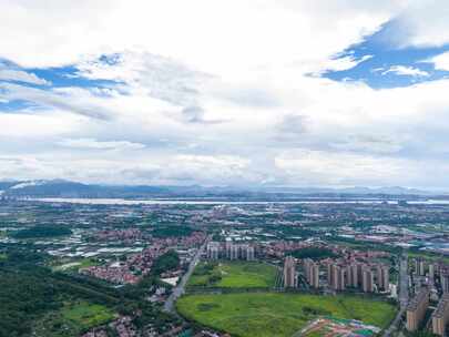 佛山南海西樵镇城区地标平沙岛 大景延时