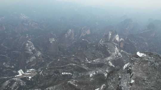 广西桂林资源八角寨雪景