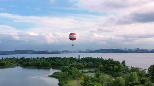 【航拍】东湖氦气球