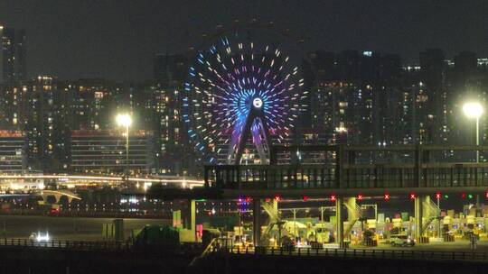 深圳欢乐港湾摩天轮夜景