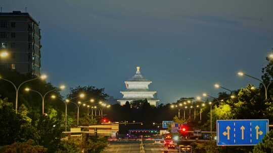 4K天坛祈年殿夜景延时