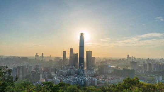 广东省东莞市城市风光延时