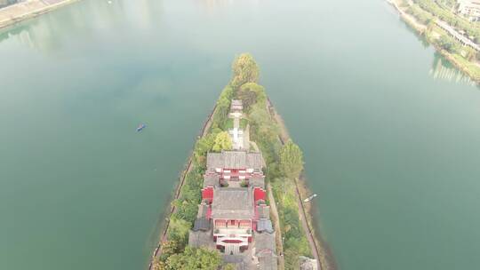 湖南衡阳湘江大桥东洲岛视频素材模板下载