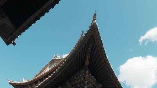 屋顶瓦檐视频明清时期古建筑尖尖瓦檐