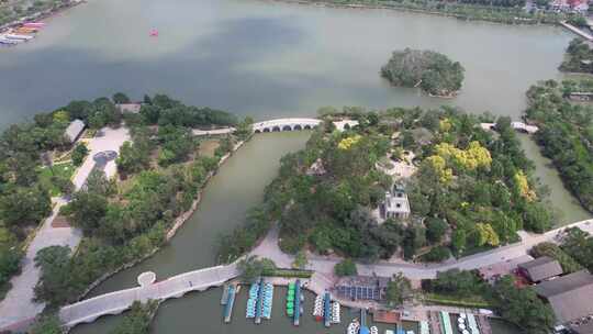 航拍天津城市建设天津大景