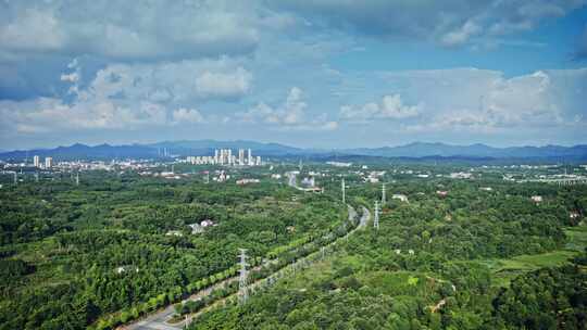 湖南岳阳城市航拍