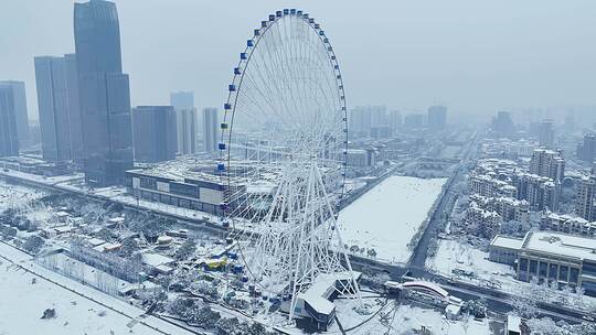 南昌摩天轮雪景16