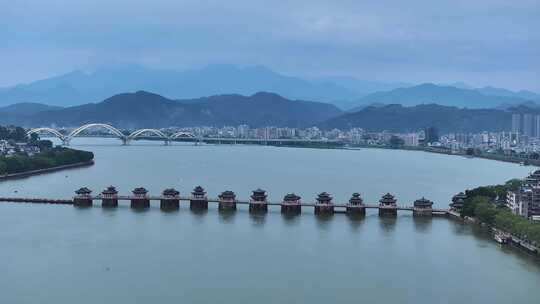 潮州广济桥航拍