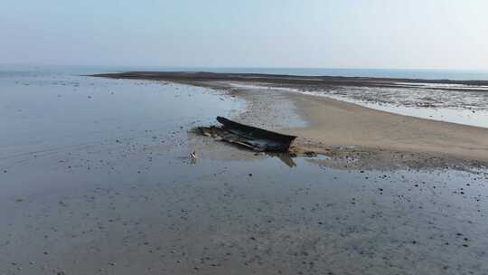 海南临高角海岸沙滩航拍