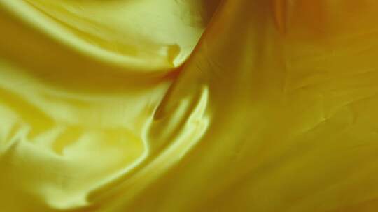 黄色绸缎 丝绸飘动视频素材模板下载