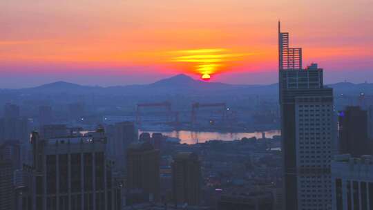 城市 城市日落黄昏