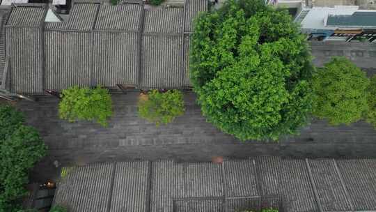 福建福州三坊七巷无人街景高低空空镜航拍