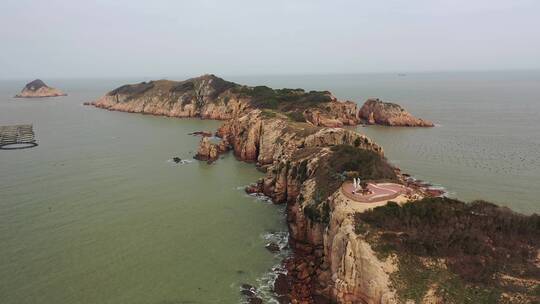 原创 福建宁德霞浦沙滩海岸线自然风光航拍