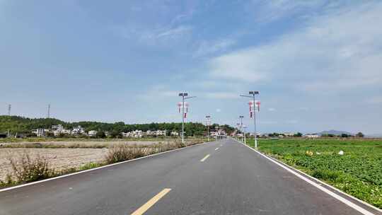 公路道路自驾第一视角