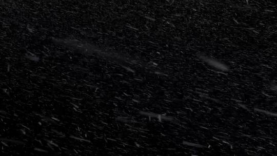 雪下雪透明背景雪花飘落带通道AE视频素材教程下载