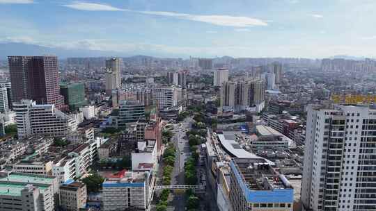 合集航拍广西玉林城市建设高楼