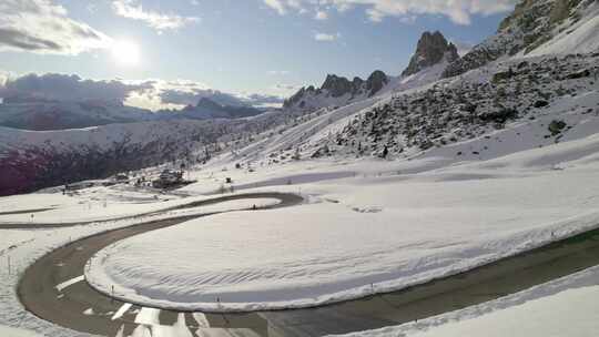 自行车，山地自行车，骑，雪