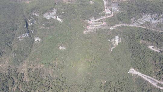 航拍自然风光山川青山绿色植物