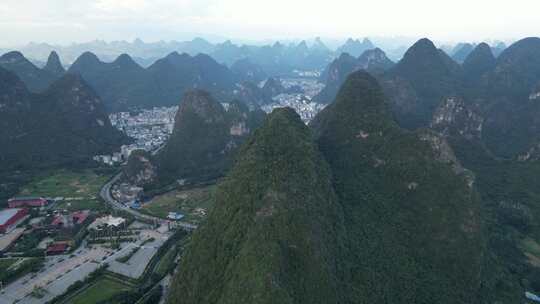 广西阳朔山景民宿风光