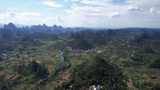 桂林翠屏五指山航拍视频