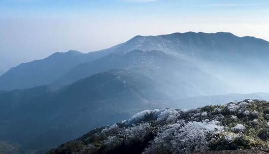 初冬大山结冰延时