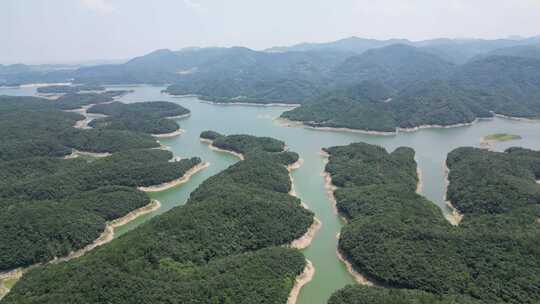 湖北襄阳南漳县三道河风景区航拍