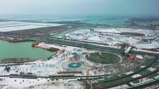 连云港硕项湖雪景0252