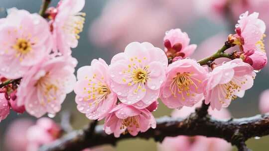 春天景色春光鸟语花香鲜花春风