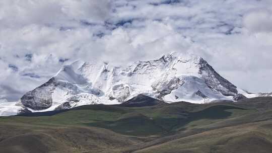 西藏普莫雍错雪山航拍