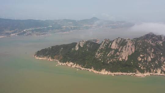 原创 福建宁德霞浦沙滩海岸线自然风光航拍