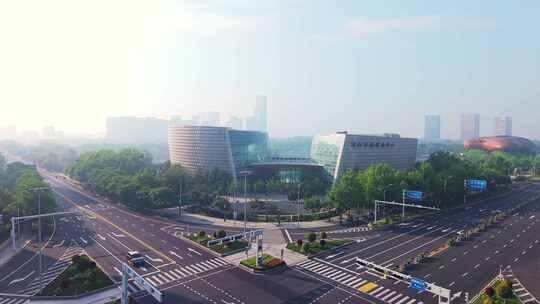 江苏常州溧阳市文化艺术中心融媒体中心航拍