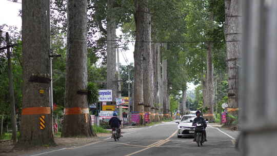 泰国清迈曼谷城市郊外郊区车辆汽车道路