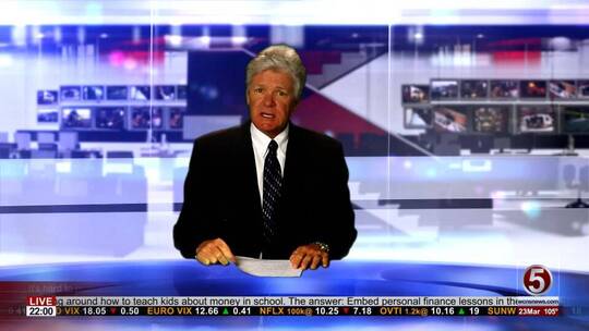 广播新闻文本框字幕条AE模板