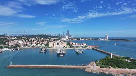 青岛中国人民解放军海军博物馆航拍